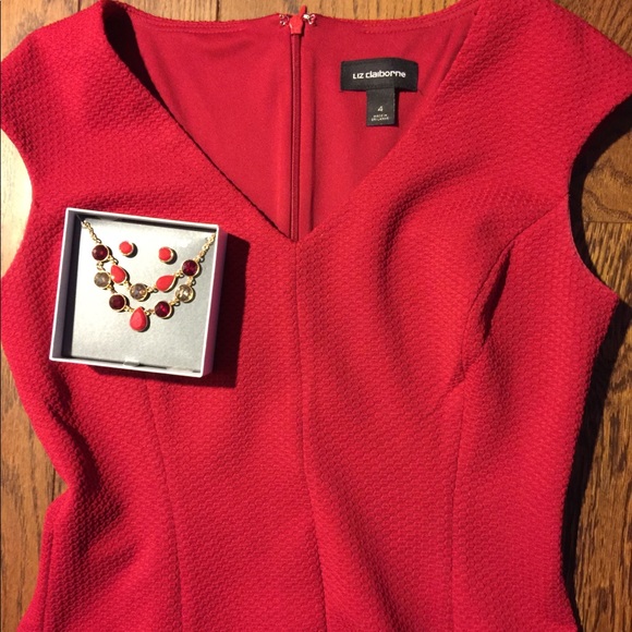 LIZ CLAIBORNE V-  Neck dress - Picture 3 of 6